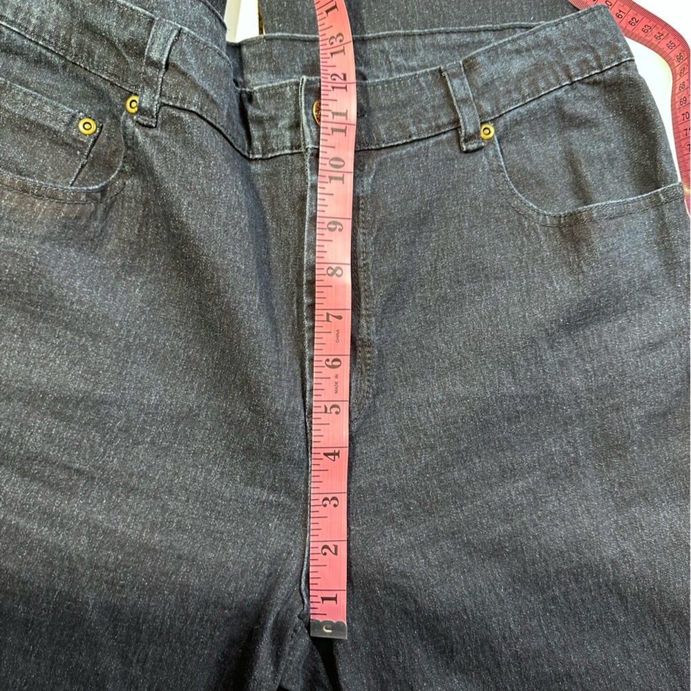 DG2 By Diane Gilman Vintage Y2K Retro High Rise Flare Bling Stud Jeweled Jean 14 - Picture 12 of 14